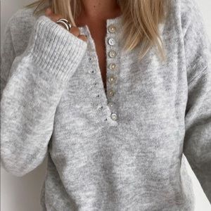 Button Front Sweater